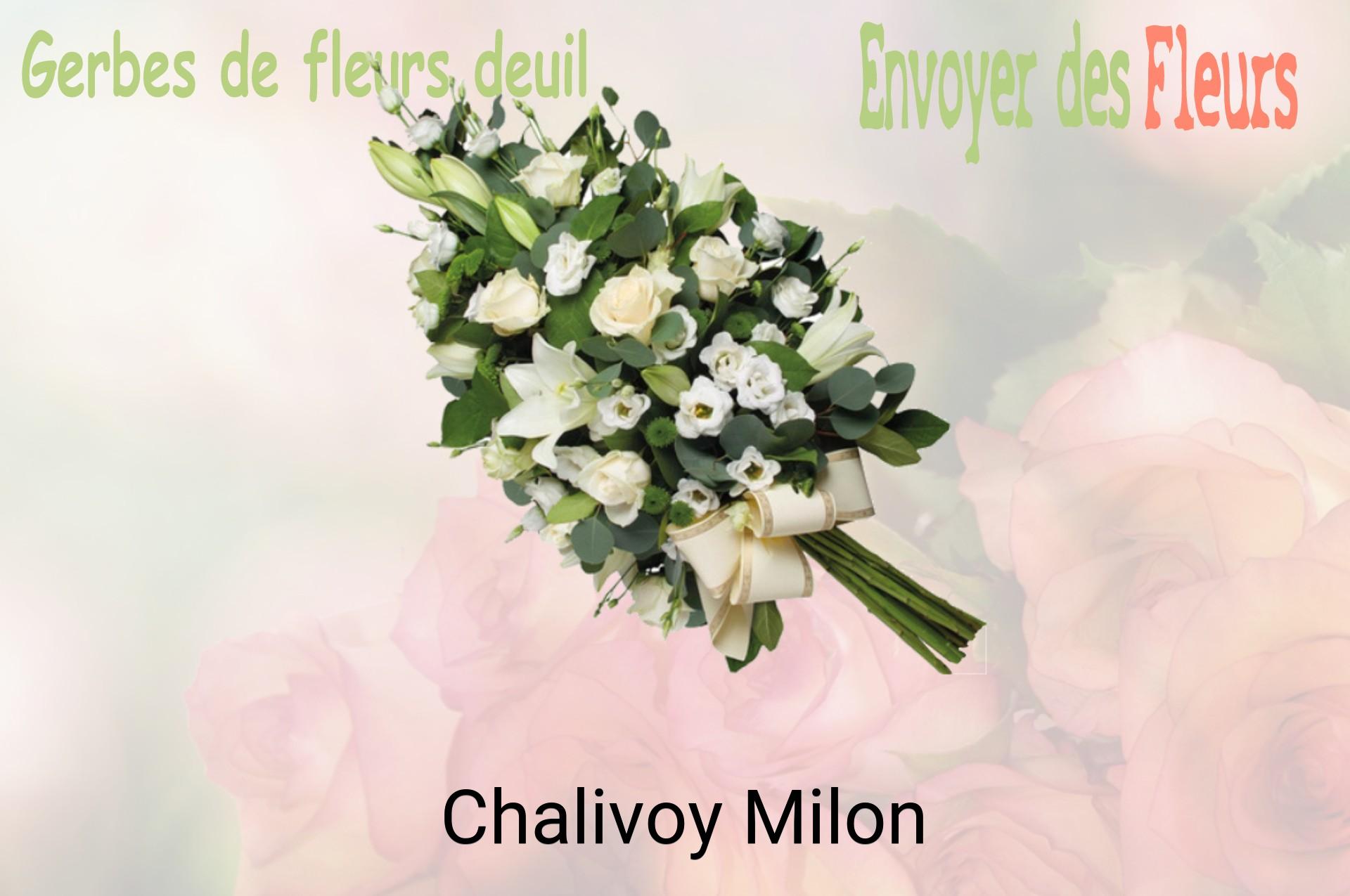 Gerbe de fleurs de deuil livrée à Chalivoy-Milon